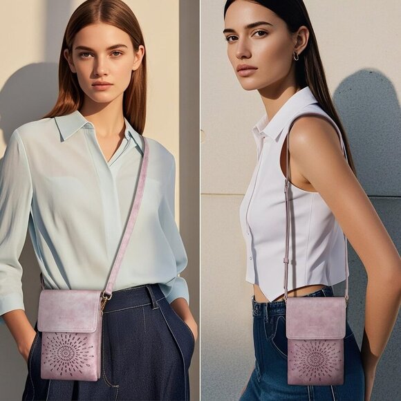 Small Crossbody Bags for Women Trendy, Leather Crossbody Phone Purses Handbags w - Picture 2 of 6